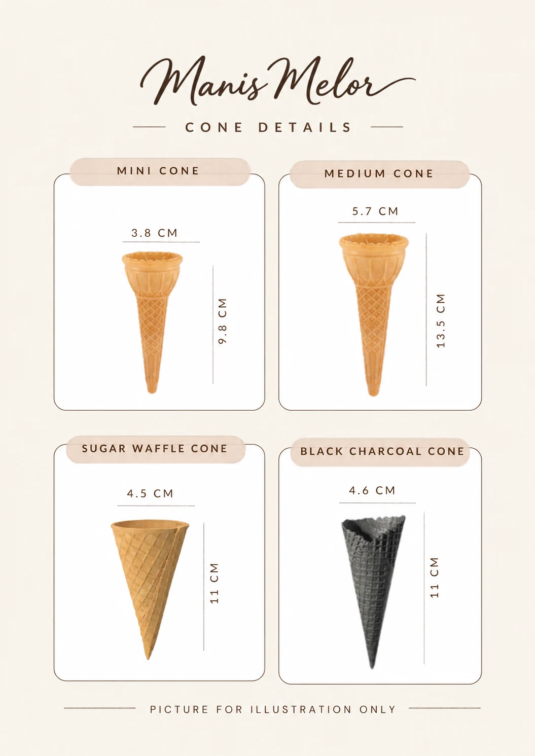 Mini cone — illustration from the supplied guide
